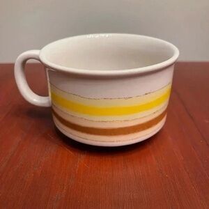 Vintage Striped Ceramic Mug